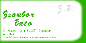 zsombor bato business card